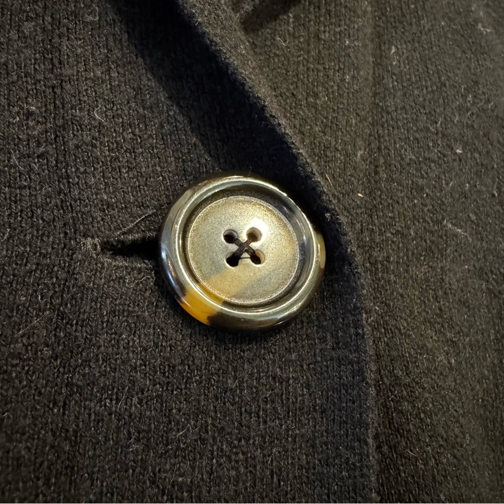 Nine West Classic Black Ponte Knit Cardigan Jacket - Picture 5 of 10